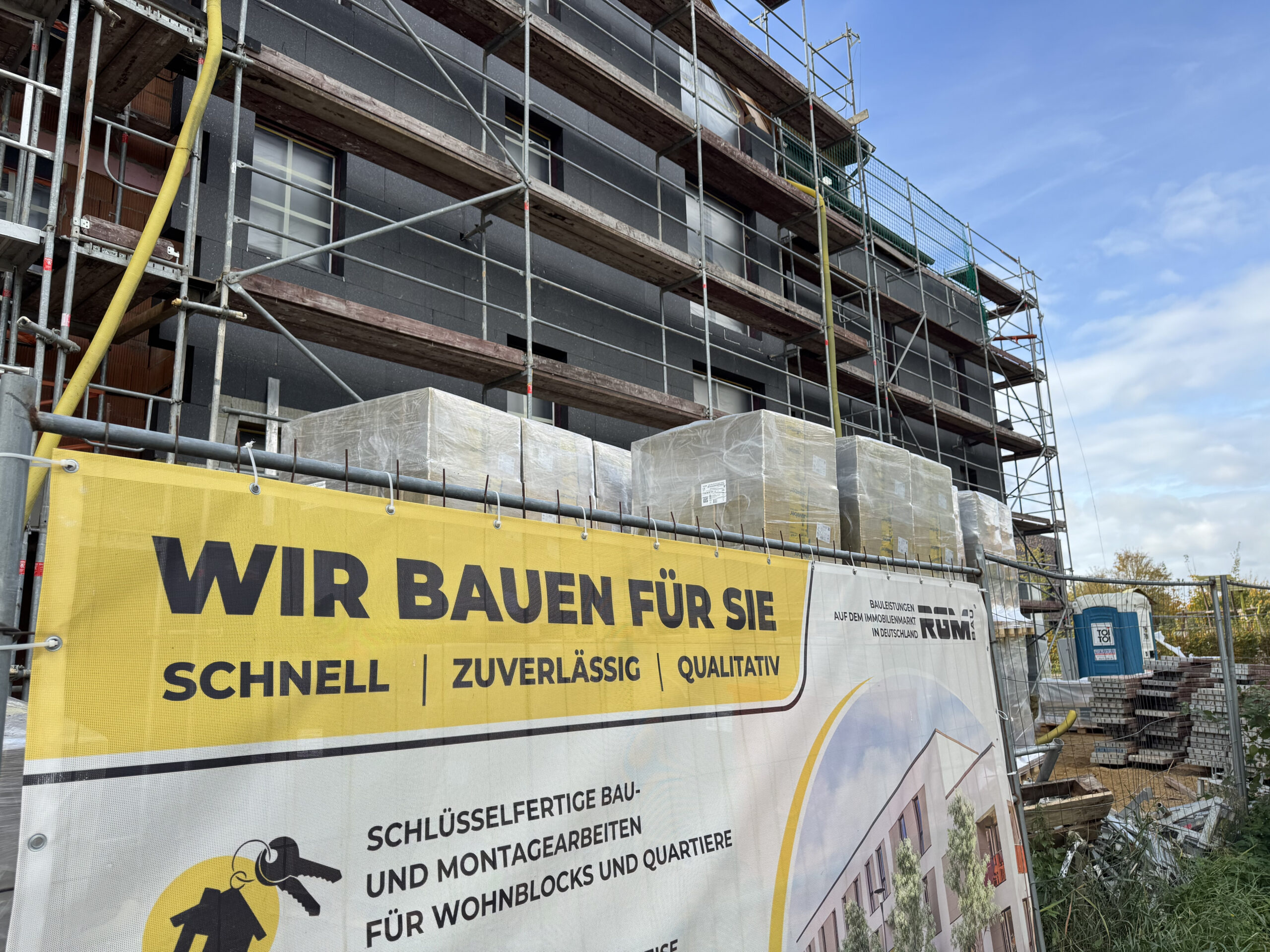Bau von Wohn- und Gewerbeimmobilien